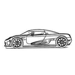Dibujo para colorear: Sports car / Tuning (Transporte) #147096 - Dibujos para Colorear e Imprimir Gratis