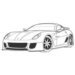 Dibujo para colorear: Sports car / Tuning (Transporte) #147104 - Dibujos para Colorear e Imprimir Gratis