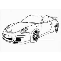 Dibujo para colorear: Sports car / Tuning (Transporte) #147132 - Dibujos para colorear