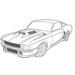 Dibujo para colorear: Sports car / Tuning (Transporte) #147142 - Dibujos para colorear