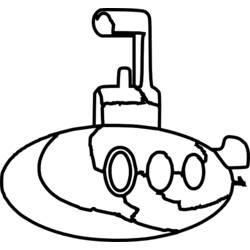 Dibujo para colorear: Submarine (Transporte) #137696 - Dibujos para colorear
