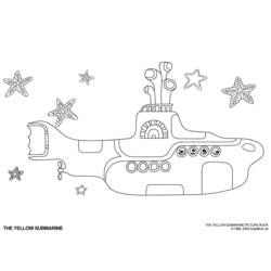 Dibujo para colorear: Submarine (Transporte) #137697 - Dibujos para colorear