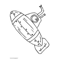 Dibujo para colorear: Submarine (Transporte) #137705 - Dibujos para colorear