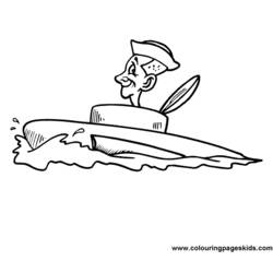 Dibujo para colorear: Submarine (Transporte) #137710 - Dibujos para colorear