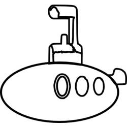 Dibujo para colorear: Submarine (Transporte) #137716 - Dibujos para colorear