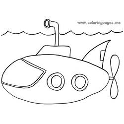 Dibujo Submarino (Transporte) #137690 para imprimir y colorear