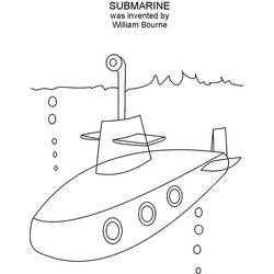 Dibujo Submarino (Transporte) #137691 para imprimir y colorear