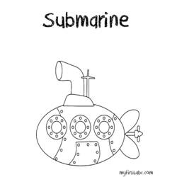 Dibujo Submarino (Transporte) #137702 para imprimir y colorear