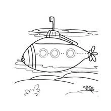 Dibujo Submarino (Transporte) #137731 para imprimir y colorear