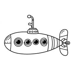 Dibujo Submarino (Transporte) #206197 para imprimir y colorear