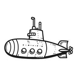 Dibujo Submarino (Transporte) #206198 para imprimir y colorear