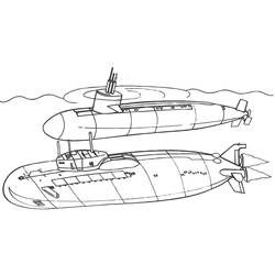 Dibujo Submarino (Transporte) #206203 para imprimir y colorear