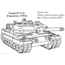 Dibujo para colorear: Tank (Transporte) #138000 - Dibujos para colorear