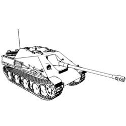 Dibujo para colorear: Tank (Transporte) #138004 - Dibujos para Colorear e Imprimir Gratis