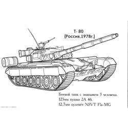Dibujo para colorear: Tank (Transporte) #138005 - Dibujos para Colorear e Imprimir Gratis