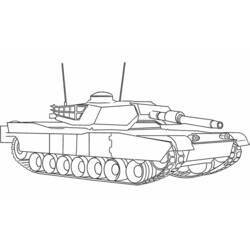 Dibujo para colorear: Tank (Transporte) #138008 - Dibujos para colorear