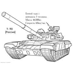 Dibujo para colorear: Tank (Transporte) #138016 - Dibujos para Colorear e Imprimir Gratis