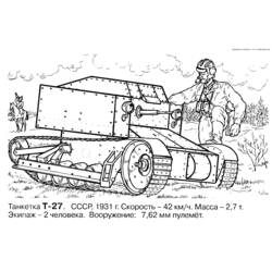 Dibujo para colorear: Tank (Transporte) #138020 - Dibujos para Colorear e Imprimir Gratis