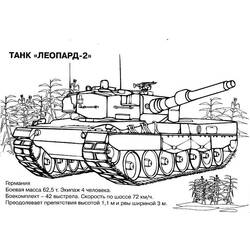 Dibujo para colorear: Tank (Transporte) #138021 - Dibujos para colorear