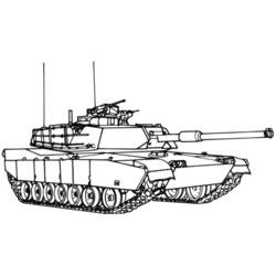 Dibujo para colorear: Tank (Transporte) #138026 - Dibujos para colorear