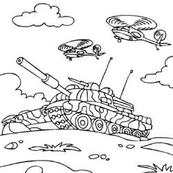 Dibujo para colorear: Tank (Transporte) #138029 - Dibujos para Colorear e Imprimir Gratis