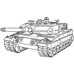 Dibujo para colorear: Tank (Transporte) #138032 - Dibujos para colorear