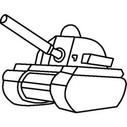 Dibujo para colorear: Tank (Transporte) #138035 - Dibujos para colorear