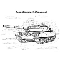 Dibujo para colorear: Tank (Transporte) #138052 - Dibujos para Colorear e Imprimir Gratis