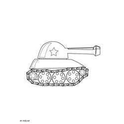 Dibujo para colorear: Tank (Transporte) #138057 - Dibujos para colorear