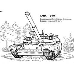 Dibujo para colorear: Tank (Transporte) #138066 - Dibujos para colorear