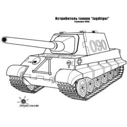 Dibujo para colorear: Tank (Transporte) #138078 - Dibujos para colorear