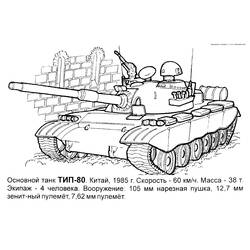 Dibujo para colorear: Tank (Transporte) #138143 - Dibujos para colorear