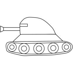 Dibujo para colorear: Tank (Transporte) #138159 - Dibujos para colorear