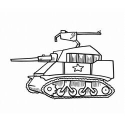 Dibujo para colorear: Tanque (Transporte) #138034 - Dibujos para Colorear e Imprimir Gratis