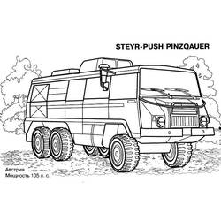 Dibujo para colorear: Tanque (Transporte) #138036 - Dibujos para Colorear e Imprimir Gratis