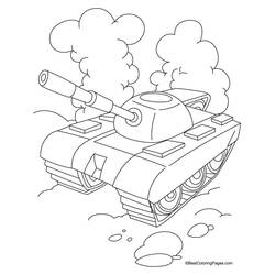 Dibujo para colorear: Tanque (Transporte) #138045 - Dibujos para Colorear e Imprimir Gratis