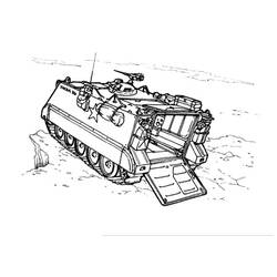 Dibujo para colorear: Tanque (Transporte) #138065 - Dibujos para Colorear e Imprimir Gratis