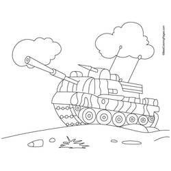 Dibujo para colorear: Tanque (Transporte) #138088 - Dibujos para Colorear e Imprimir Gratis