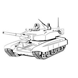 Dibujo para colorear: Tanque (Transporte) #192634 - Dibujos para Colorear e Imprimir Gratis