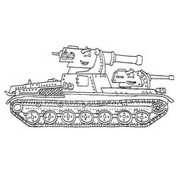 Dibujo para colorear: Tanque (Transporte) #192635 - Dibujos para Colorear e Imprimir Gratis