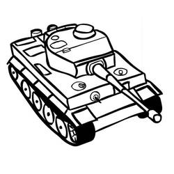 Dibujo para colorear: Tanque (Transporte) #192636 - Dibujos para Colorear e Imprimir Gratis