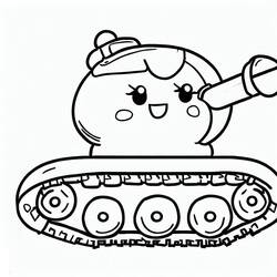 Dibujo para colorear: Tanque (Transporte) #192639 - Dibujos para Colorear e Imprimir Gratis