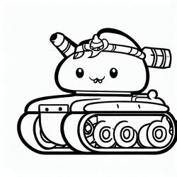 Dibujo para colorear: Tanque (Transporte) #192641 - Dibujos para Colorear e Imprimir Gratis
