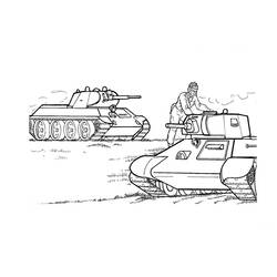 Dibujo para colorear: Tanque (Transporte) #192642 - Dibujos para Colorear e Imprimir Gratis