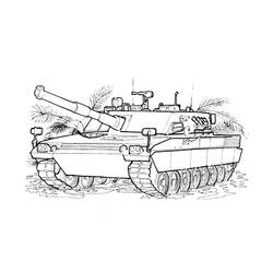 Dibujo para colorear: Tanque (Transporte) #192643 - Dibujos para Colorear e Imprimir Gratis