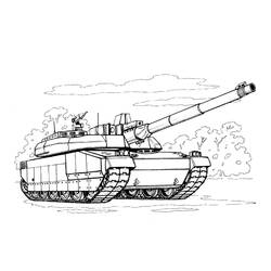 Dibujo para colorear: Tanque (Transporte) #192644 - Dibujos para Colorear e Imprimir Gratis