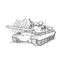 Dibujo para colorear: Tanque (Transporte) #192647 - Dibujos para Colorear e Imprimir Gratis