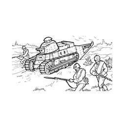 Dibujo para colorear: Tanque (Transporte) #192652 - Dibujos para Colorear e Imprimir Gratis