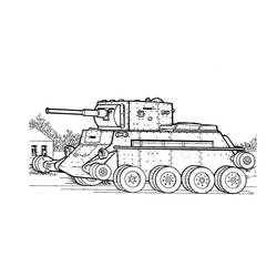 Dibujo para colorear: Tanque (Transporte) #192654 - Dibujos para Colorear e Imprimir Gratis