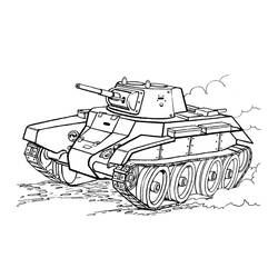 Dibujo para colorear: Tanque (Transporte) #192655 - Dibujos para Colorear e Imprimir Gratis